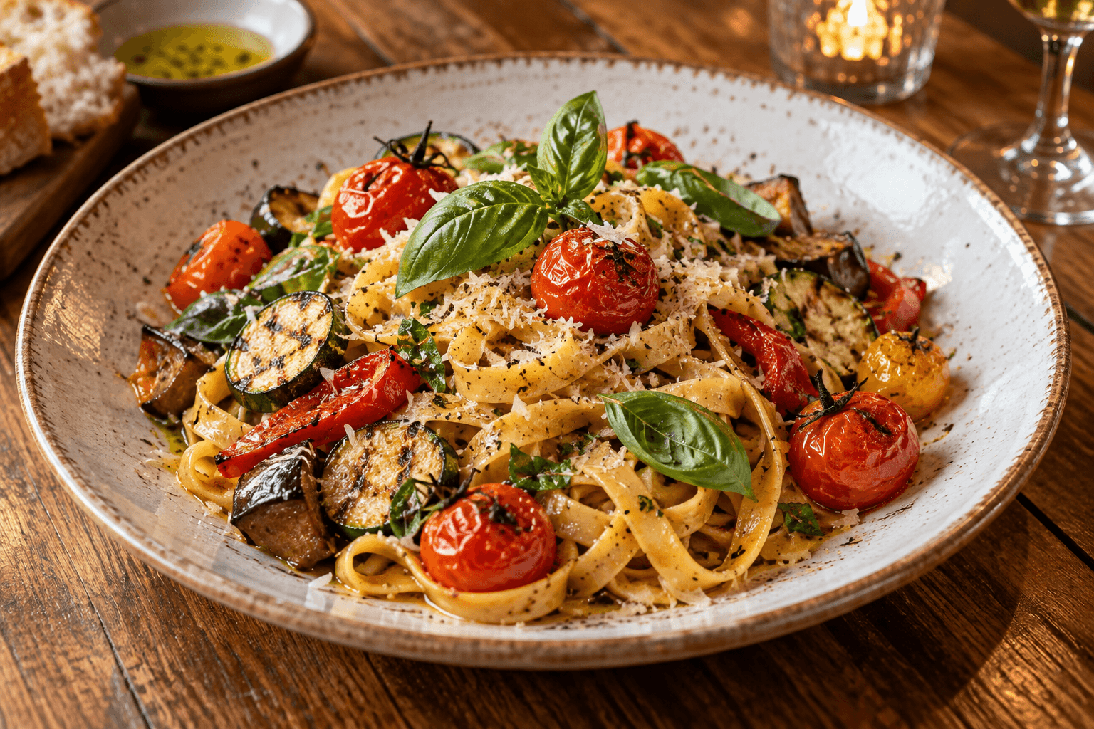 Fresh pasta featured in an example guest campaign